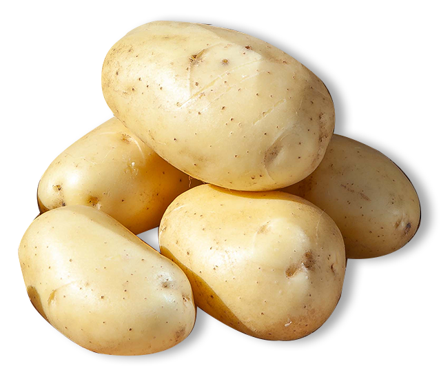 Potatoes in a plate