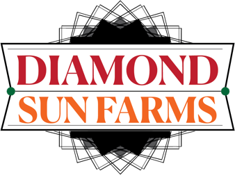 company logo with text Diamond Sun Farms